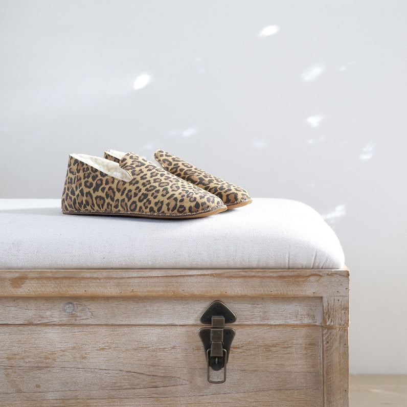 chausson léopard tendance