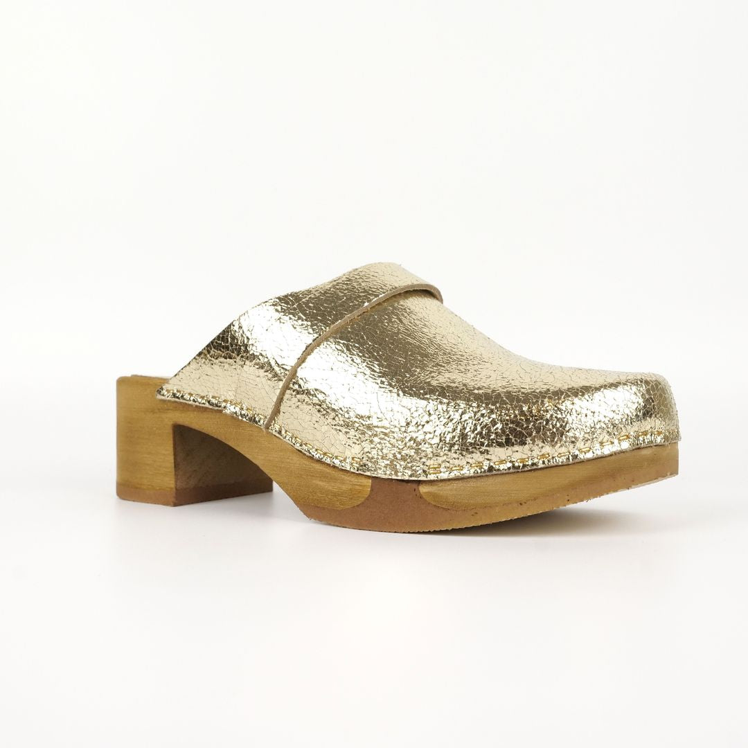 BOSABO sabot Anna bois flexible GOLD côté